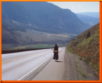 In the southern parts of Canada, you'll find most of the highways with some kind of side shoulder to cycle along in peace.