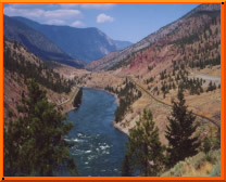 You'll find many, many lovely valleys and canyons to cycle through in southern BC.
