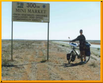 Distances are indeed of other dimensions here, however with a little determination and durance still good to cycle though.