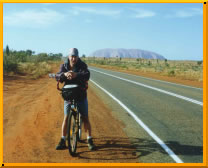 What a great feeling of triumph it is to reach the center by way of bicycle.