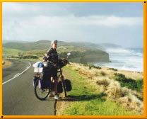 The rugged, hilly southern coastline is indeed a treat after cycling through so much dry and dusty Outback!